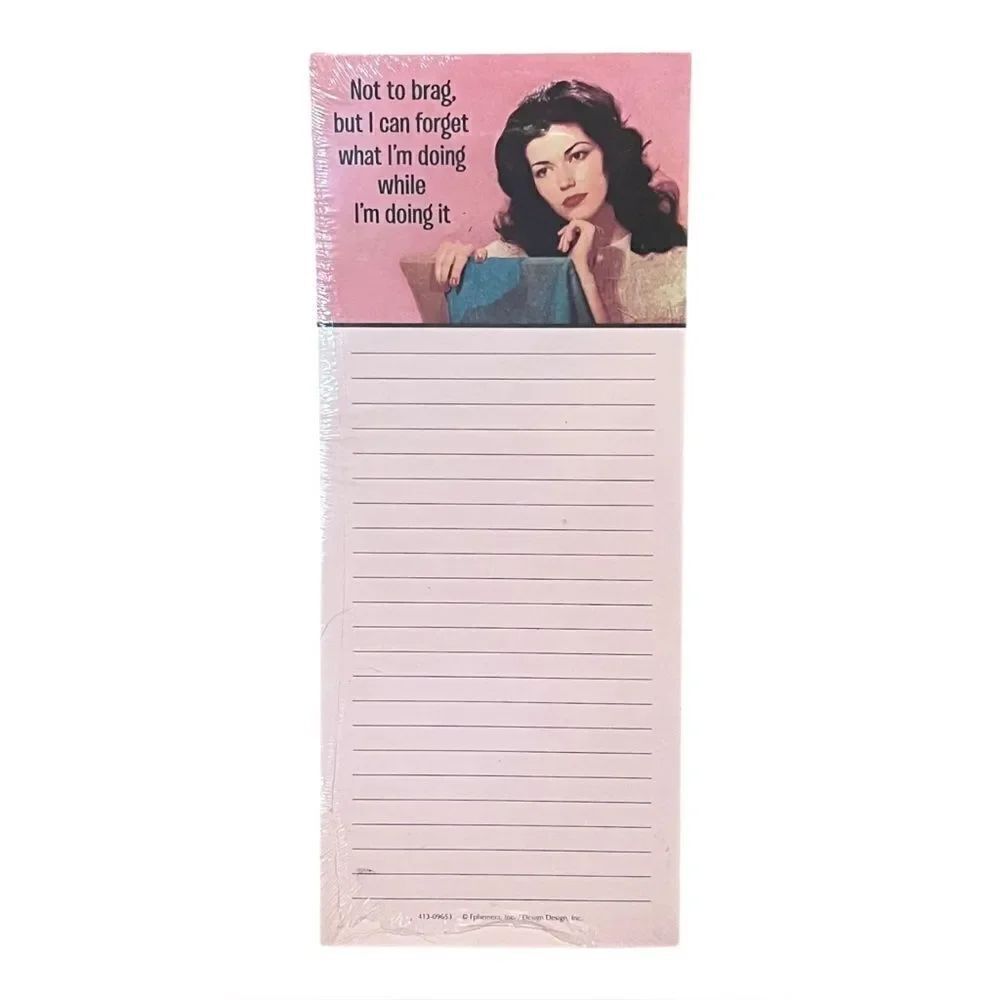 Design Design Not To Brag Magnetic List Pad Note 75 Pages New
